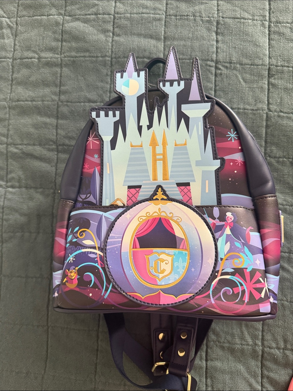 Disney Loungefly cinderella castle backpack new